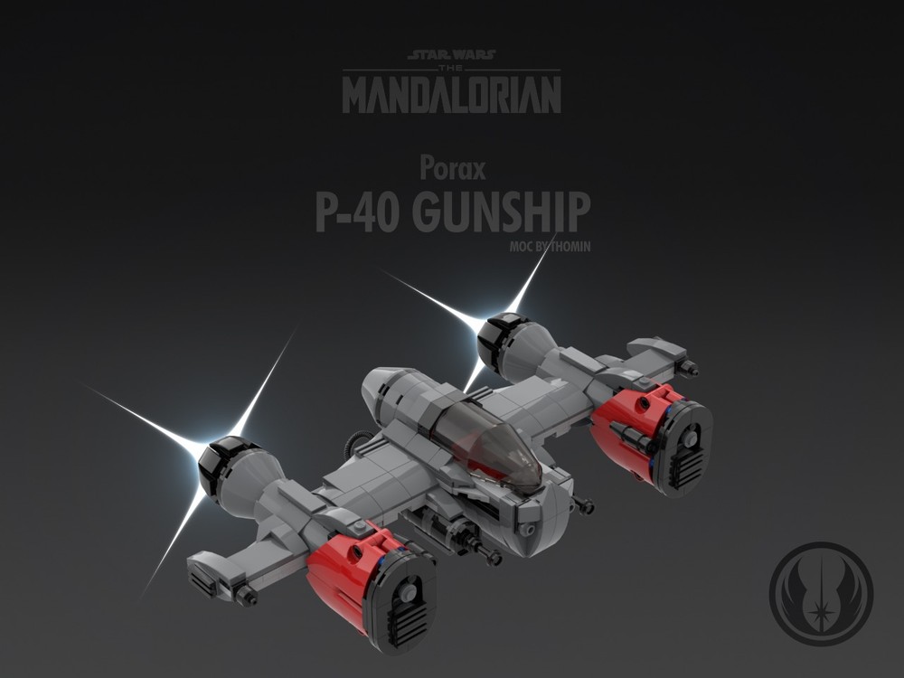 Lego Mercenary Gunship (from The Mandalorian) - Space Fighter