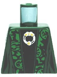 Lego Torso Harry Potter McGonagall Green Trim Pattern