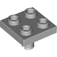 Plate Special 2 x 2 with Pin on Bottom / Light Bluish Gray