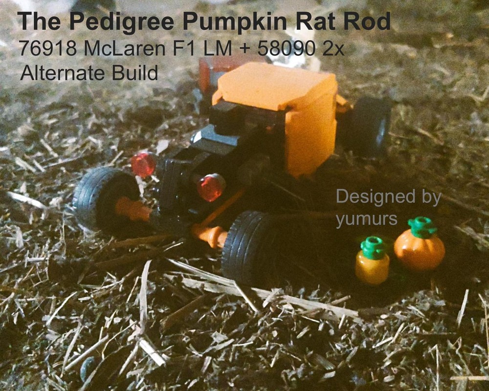 Lego 76918 The Pedigree Pumpkin Halloween Rat Rod