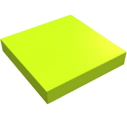 Tile 2 x 2 with Groove / Lime