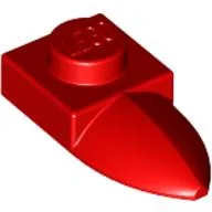 Plate Special 1 x 1 with Tooth / Red