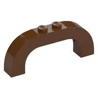 Brick Arch 1 x 6 x 2 Curved Top / Reddish Brown