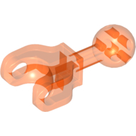 Lego Large Figure Skeletal, Limb, 4L with Ball Joint on Axle and Ball Socket / Trans-Neon Orange