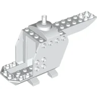 Helicopter Body 4 x 14 x 5 with Top Pin / White