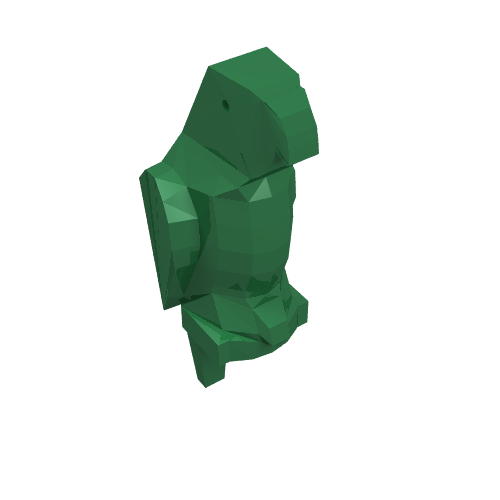 Lego Animal, Bird, Parrot [Plain] / Green