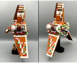 Gingerbread Shuttle (40806 Alternate Model)