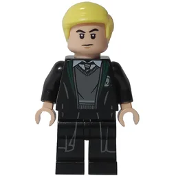 Draco Malfoy, Open Long Robes over Slytherin Sweater
