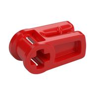Lego Wire Clip with Axle Hole / Red
