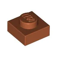 Plate 1 x 1 / Dark Orange