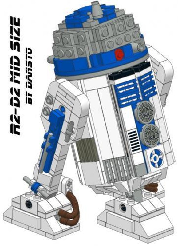 Lego R2-D2 mid size