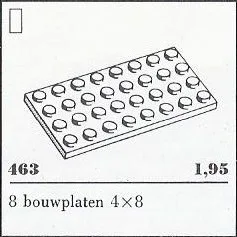4 x 8 Plates, White