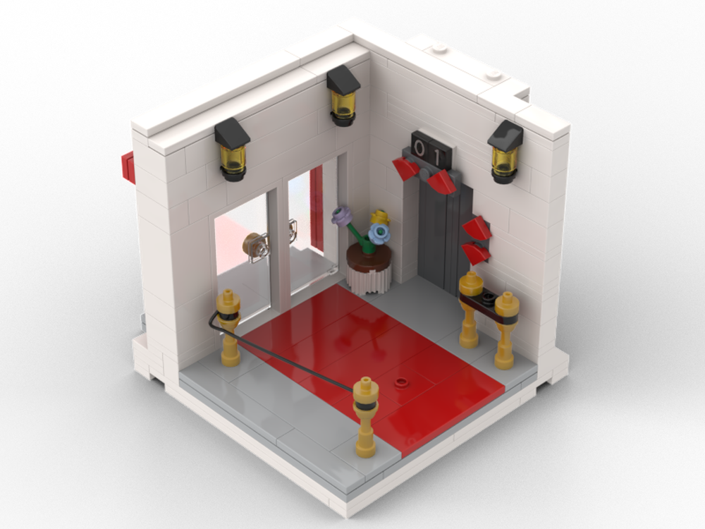 Lego Cutaway Tower: 1F Grand Entrance