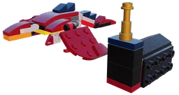 31102 Dragon with Building