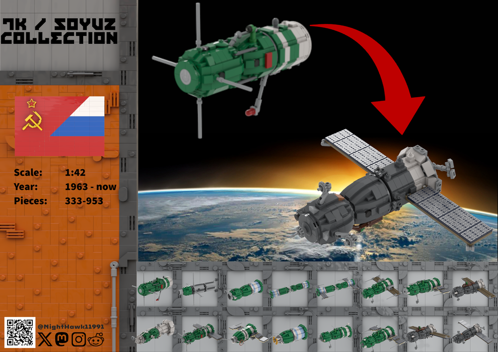 Lego 7K / Soyuz Collection (1:42 Minifig Scale)