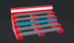 Grandstand display for speed champions minifig