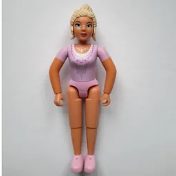 Belville Figure Fixed Elbows, Female, Tan Hair, Light Yellow Hair, Bright Pink Shoes (Queen) / Reddish Lilac