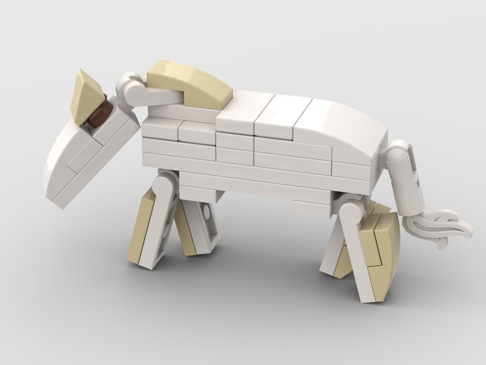 Lego Horse (minifig scale, poseable)