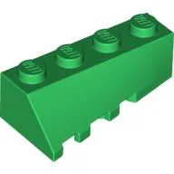 Brick Wedged, Sloped 45° 4 x 2 Right / Green