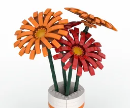 Gerbera Daisies in a Cylindrical Vase