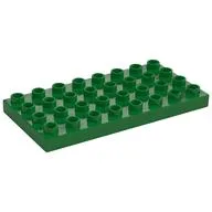 Duplo Plate 4 x 8 / Green