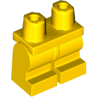 Lego Hips and Yellow Medium Legs [Complete Assembly] / Yellow