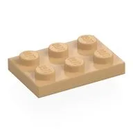 Plate 2 x 3 / Warm Tan
