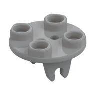 Wheel Holder, Plate, Round 2 x 2 Thin with Clips