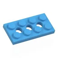 Technic Plate 2 x 4 [3 Holes] / Medium Blue