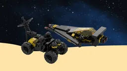Blacktron Patroller and Assault Rover