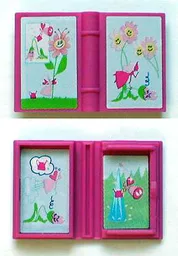 Minifigure, Utensil Book 2 x 3 with Fairy and Flowers Story Pattern (Stickers) - Set 7579
