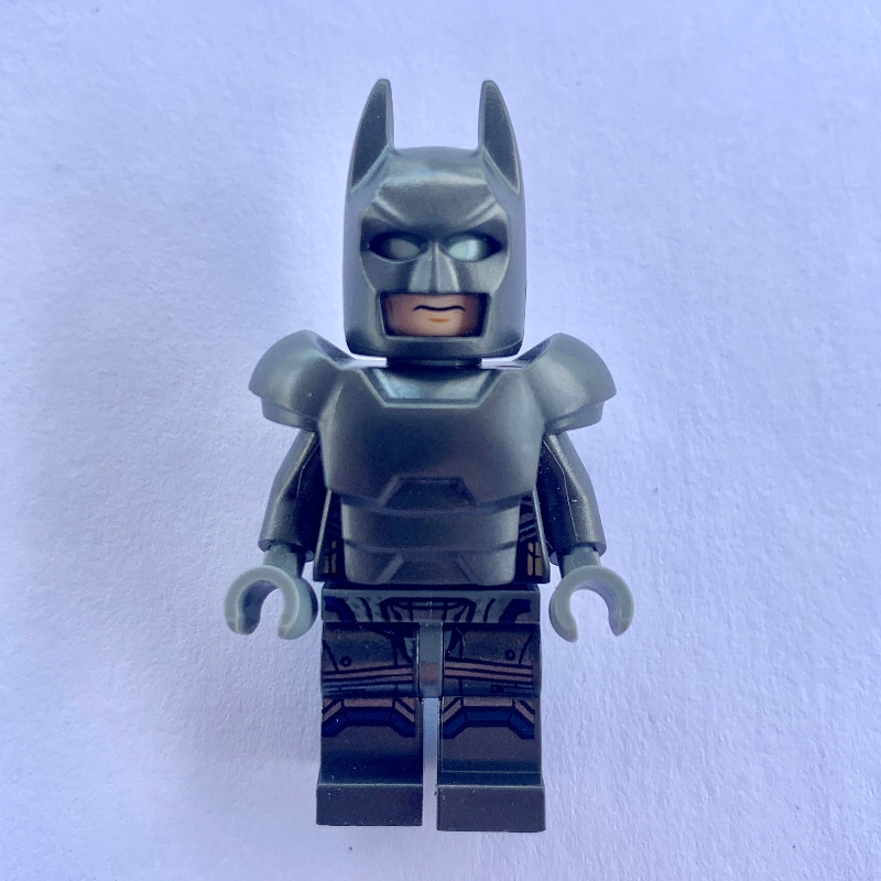 Lego Batman, Pearl Titanium Suit, Pearl Dark Gray Cowl, Armor, Glow in the Dark Head
