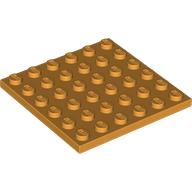 Lego Plate 6 x 6 / Medium Orange