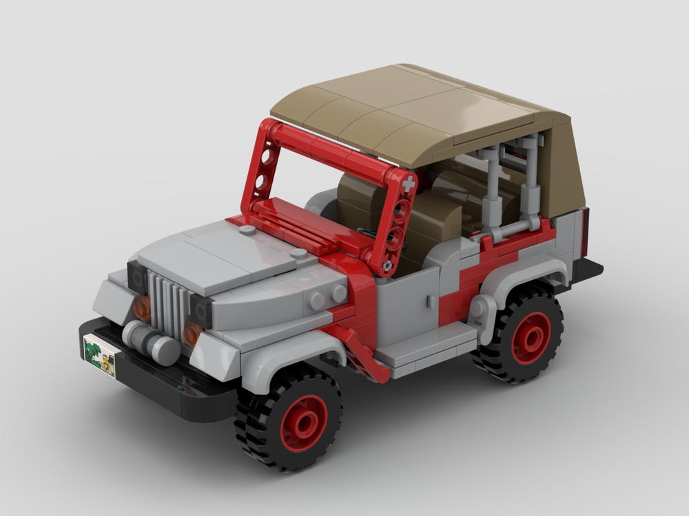Lego Jeep Wrangler Jurassic Park Scheme