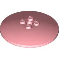 Dish 6 x 6 Inverted (Radar) with Solid Studs / Warm Pink