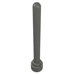 Antenna 1 x 4 with Rounded Top / Dark Bluish Gray