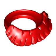 Minifig Neckwear Beard, Short / Red