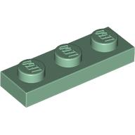 Lego Plate 1 x 3 / Sand Green