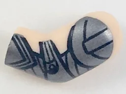 Arm, Left with Dark Silver Armor Pattern