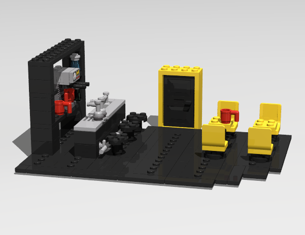Lego Inside Cafe Corner Modular