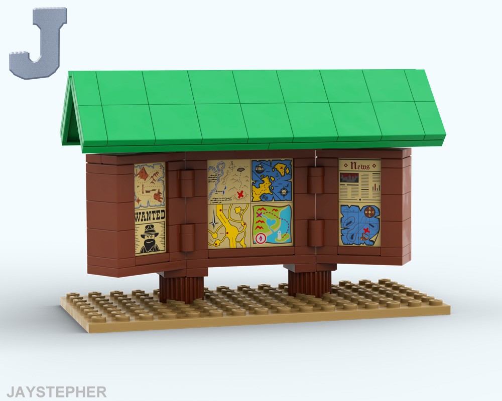 Lego Picnic Campground Information Kiosk