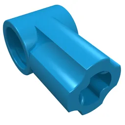 Technic Axle and Pin Connector Angled #1 / Dark Azure