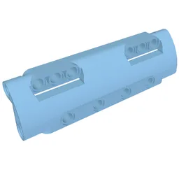 Technic Panel Curved 11 x 3 with 10 Pin Holes through Panel Surface / Medium Blue