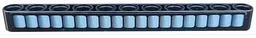 Technic, Liftarm Thick 1 x 11 with Sand Blue Grille Pattern (Sticker) - Set 42002