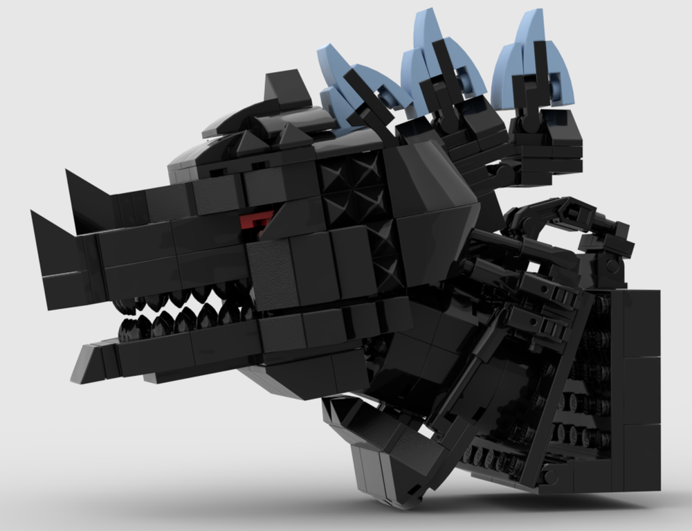 Lego Godzilla refrigerator magnet