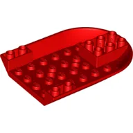 Aircraft Fuselage Curved Forward 6 x 8 Bottom / Red
