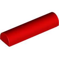 Lego Brick Curved 1 x 4 x 2/3 Double, No Studs / Red