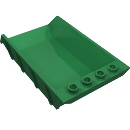Tipper Bed 4 x 6, Open Studs / Green