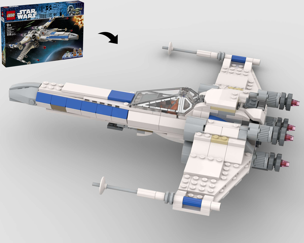 Lego New Republic Advanced Z-95 AF4-H Headhunter– Alternate Build of 75460 X Wing Starfighter