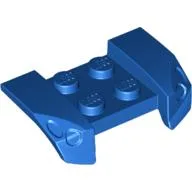 Mudguard 2 x 4 with Molded Headlights / Blue